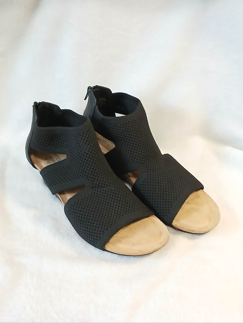 Croft & Barrow Zip Heel Sandals